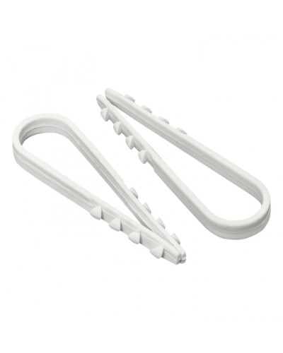 Дюбель-хомут для круглого кабеля (5-10мм) белый (100шт.) EKF PROxima (plc-ncc-5x10w) в Красногорске Аксессуары для кабель-канала Pintop.ru