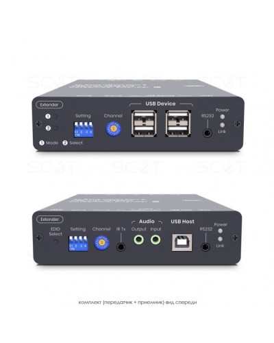 HDMI KVM удлинитель сигнала HDMI SC&T HKM01-4K6G в Красногорске Видеоусилители, Модуляторы, Делители Pintop.ru