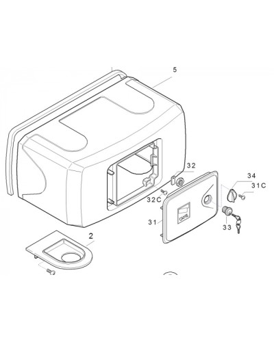 Корпус FERNI пластиковый Came 119RID122 в Красногорске Запчасти для шлагбаумов и автоматики Pintop.ru