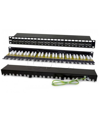 Патч-панель Hyperline PP2-19-24-8P8C-C6A-110D в Красногорске Патч панель Pintop.ru