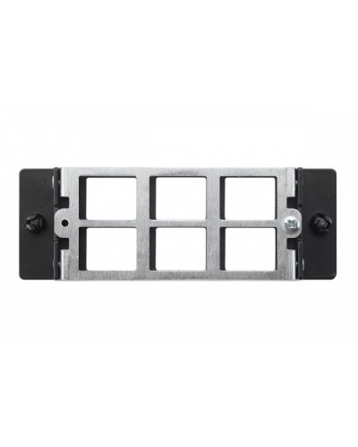 Планка Q-SLOT 6 × Keystone UTP/FTP Eurolan (27M-00-00-06BL) в Красногорске Патч панель Pintop.ru