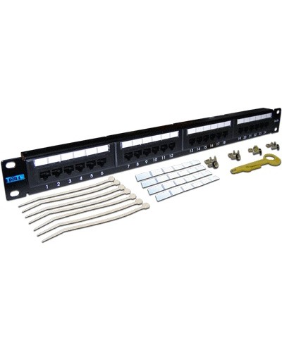 Патч-панель 1U, 24 порта, UTP TWT TWT-PP24UTP/6 в Красногорске Патч панель Pintop.ru