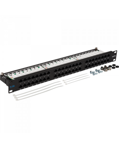 Патч-панель 48 портов, UTP, кат.5E, 1U TWT (TWT-PP48/1U-U5E) в Красногорске Патч панель Pintop.ru