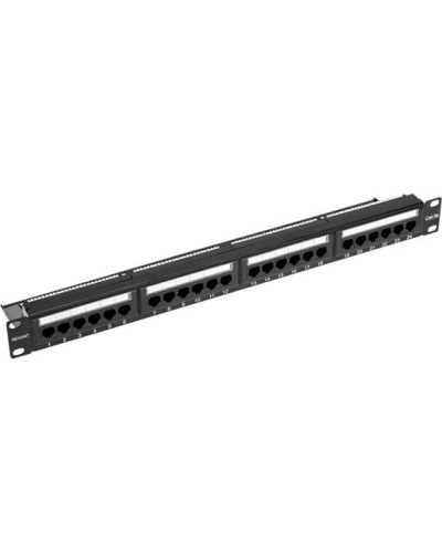 Панель коммутационная с кабельным органайзером 19, 1U, 24 порта, UTP, RJ-45, CAT 5e REXANT PRO (02-0031) в Красногорске Аксессуары для стоек и шкафов Pintop.ru