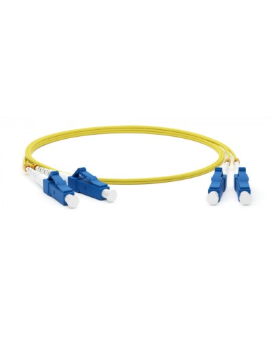 Патч-корд волоконно-оптический Hyperline FC-D2-9-LC/UR-LC/UR-H-10M-LSZH-YL в Красногорске Патч-корды оптические Pintop.ru