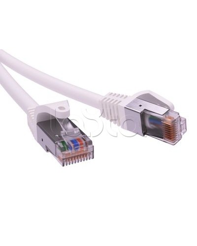 Патч-корд экранированный CAT5E F/UTP 4х2, LSZH, белый, 1м DKC RN5EFU4510WH в Красногорске Патчкорды (медные) Pintop.ru