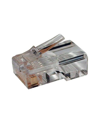 Коннектор RJ-45 под витую пару, категория 6 , универсальный (для одножильного и многожильного кабеля) Cabeus 8P8C-C6 в Красногорске Коннекторы и разъемы Pintop.ru