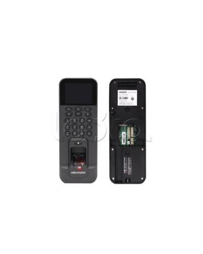 Терминал доступа со встроенными считывателями Mifare карт и отпечатков пальцев Hikvision DS-K1T804BMF в Красногорске Считыватели Pintop.ru