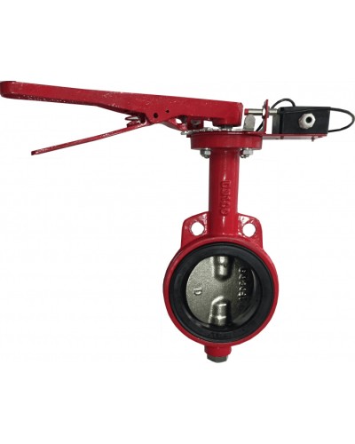 Затвор дисковый с электроприводом Спецавтоматика Зт 150/1,6(Р)-Ф.УЗ.1-АМК-150 с устройством контроля положения в Красногорске Устройства пуска водяного пожаротушения Pintop.ru