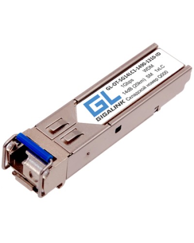 Модуль SFP Gigalink GL-OT-SG14LC2-1310-1310-I в Красногорске Модули SFP/XFP/GBIC Pintop.ru