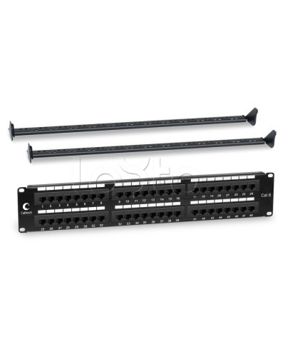 Патч-панель 19, 2U, 48xRJ45 Cabeus PL-48-Cat.6-Dual IDC в Красногорске Патч панель Pintop.ru