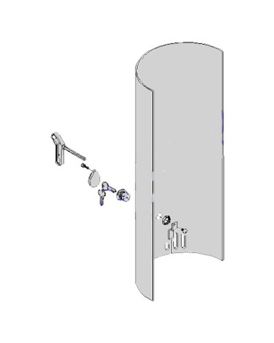 Крышка с замком разблокировки CAT-X Came 119RIX012 в Красногорске Запчасти для шлагбаумов и автоматики Pintop.ru