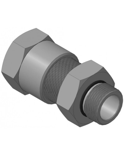 Кабельный ввод для бронированного кабеля с уплотнением внутренней оболочки кабеля резьбой G3/4, внешним диаметром кабеля D=18-22 мм и проходным диаметром кабеля d=8-12 мм Спектрон КВБ-22/12-Н-G3/4 в Красногорске Аксессуары для кабель-канала Pintop.ru