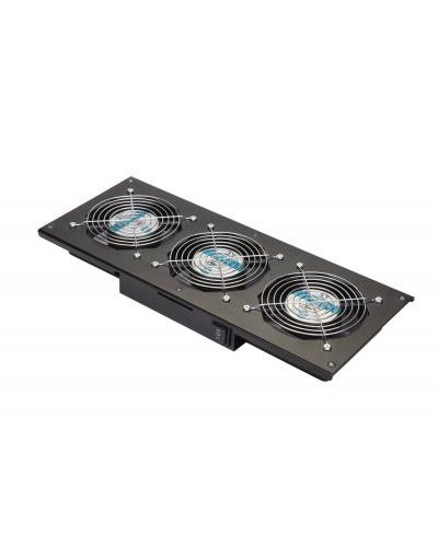 Eurolan Модуль вентиляторный потолочный, 3 вентилятора, термореле, 3 положения, черный (60A-90-11-30BL) в Красногорске Вентиляторные модули Pintop.ru