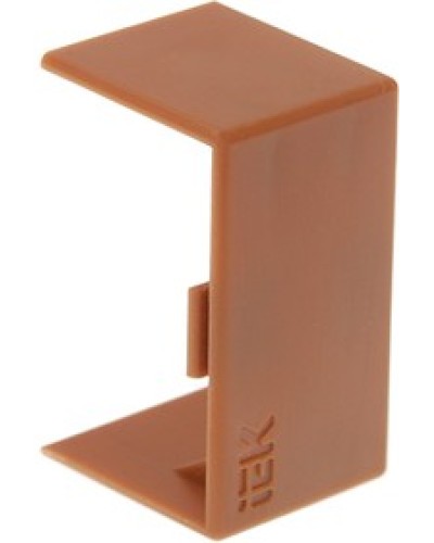 ELECOR Соединитель на стык КМС 20х10 дуб (4шт/компл) IEK (EL-KK10D-S-020-010-K11) в Красногорске Аксессуары для кабель-канала Pintop.ru