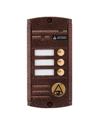 Видеопанель вызывная накладная на 3 абонента Activision AVP-453 (PAL, антик) в Красногорске Вызывные видеопанели малоабонентные Pintop.ru