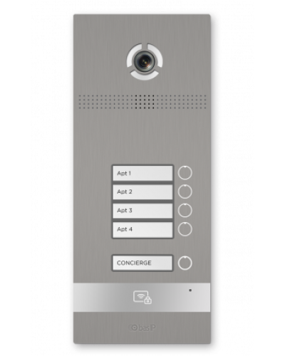 Вызывная панель BAS-IP BI-04FBI SILVER в Красногорске Вызывные видеопанели малоабонентные Pintop.ru
