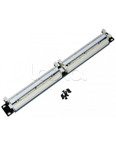 Кросс-панель парная 110 типа 19 1U Cabeus CP-100P-110TYPE в Красногорске Кроссовое оборудование тип 110 Pintop.ru