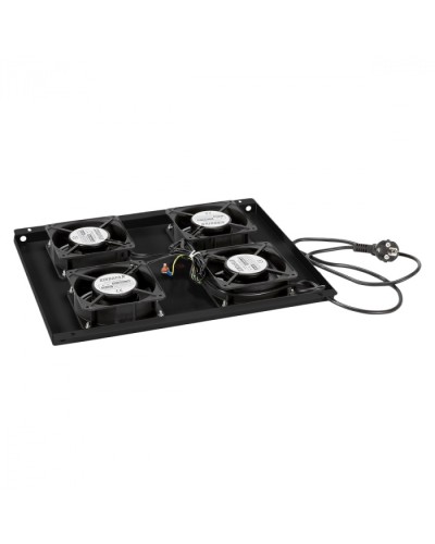 Панель вентиляционная с 4 вентиляторами Cabeus TRAY-60-BK в Красногорске Вентиляторные модули Pintop.ru