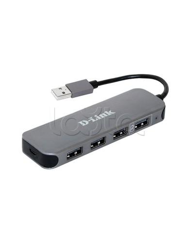 Концентратор с 4 портами USB 2.0 D-Link DUB-H4/E1A в Красногорске Дополнительное оборудование для сетей Pintop.ru