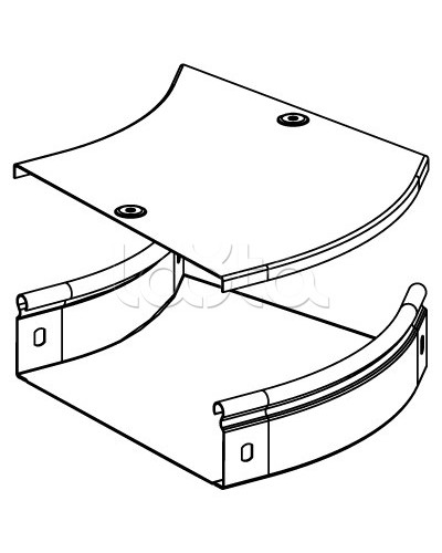 Угол CPO 45 горизонтальный 45° 100х50 DKC 36062 в Красногорске Аксессуары для лотков Pintop.ru
