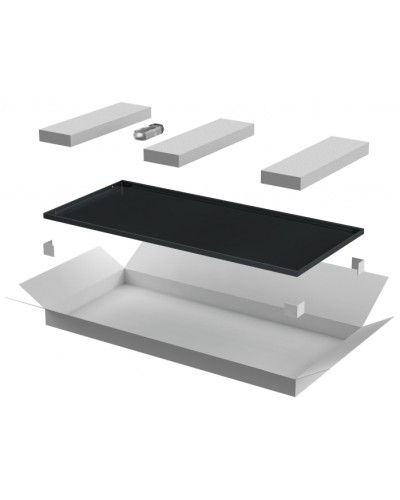 ITK LINEA E Дверь металлическая 600мм шкафа 42U чер. (LE05-42U6X-DM) в Красногорске Аксессуары для стоек и шкафов Pintop.ru