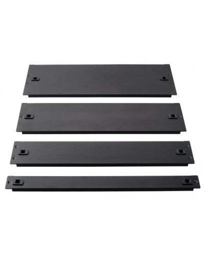 Фальш-панель металлическая 19 1U, быстросъемная, черная LANMASTER LAN-DC-TLMFP-1U в Красногорске Аксессуары для стоек и шкафов Pintop.ru