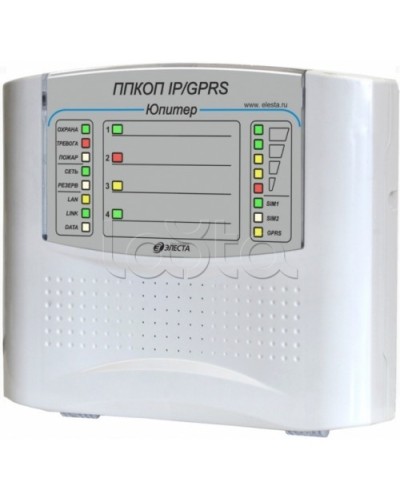 Элеста Юпитер-1431 (ППКОП Юпитер-4 IP/GPRS, пластик. корпус) в Красногорске Приемно-контрольные приборы Pintop.ru