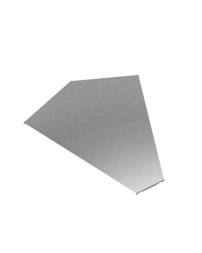 Крышка горизонтального угла 45 гр. 600 мм ПЛЮС КМ-Профиль (KGLplus45-600) в Красногорске Аксессуары для лотков Pintop.ru