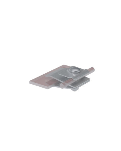 Фальцевый держатель H60 мм для прутка Ø 5-10 мм КМ-Профиль (FD-H60-D5-10) в Красногорске Монтажные материалы Pintop.ru