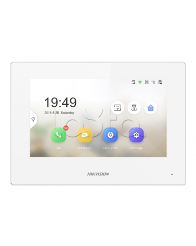 IP видеодомофон сенсорный Hikvision DS-KH6320-LE1/White(B) в Красногорске Абонентские IP устройства Pintop.ru