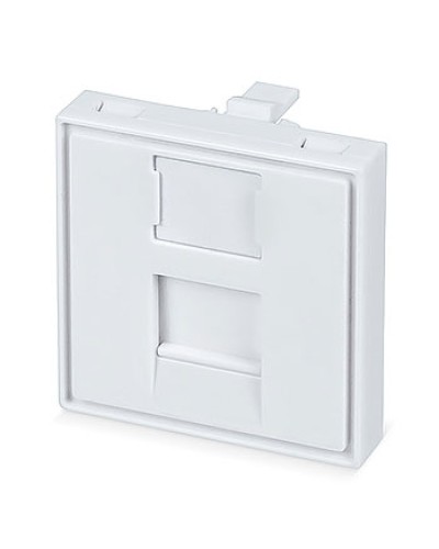 Вставка 45x45 (Mosaic) для 1 модуля формата Keystone Jack (FP-45-1M) Пожтехкабель СКС (202-031) (аналог Mosaic) в Красногорске Модули Keystone Pintop.ru