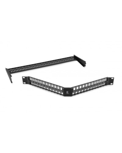 Угловая модульная патч-панель 19, 48 портов, 1U Cabeus (PLBHD-48-CON) в Красногорске Патч панель Pintop.ru