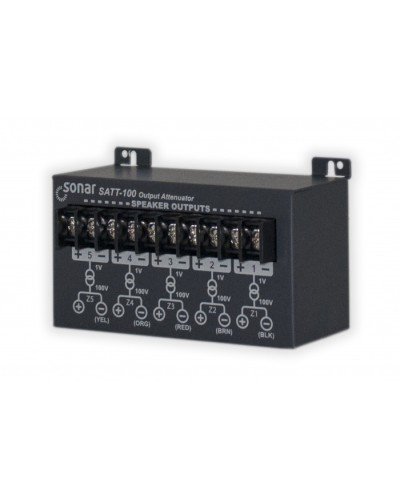 Блок аттенюаторов для настольныx усилителей Sonar SATT-100 в Красногорске Система оповещения и трансляции Sonar Pintop.ru