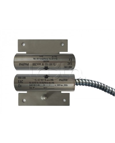 Извещатель охранный точечный магнитоконтактный взрывозащищённый Магнито-контакт Ех ИО102 N исп.301 (торцевой), с постоянно присоединенным кабелем в металлорукаве (штатно кабель 3х0,75 - 1м), 1Ex d IIC T6 Gb / РB Ex d I Mb АТФЕ.425119.171 в Красногорске Изв