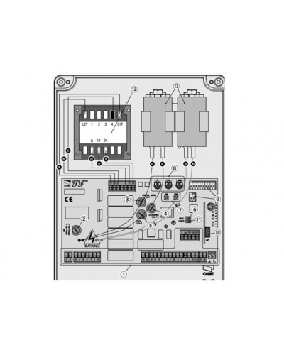 Блок управления для приводов распашных ворот Came 002ZA3P в Красногорске Автоматизация ворот Pintop.ru