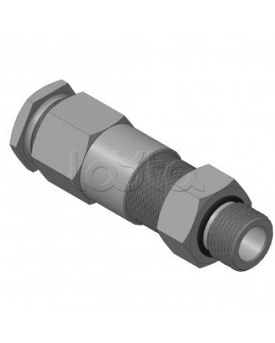 Кабельный ввод для бронированного кабеля с двойным уплотнением резьбой G1/2, внешним диаметром кабеля D=11-15 мм и проходным диаметром кабеля d=6-10 мм Спектрон КВБ-15/10-2У-М-G1/2 в Красногорске Аксессуары для кабель-канала Pintop.ru