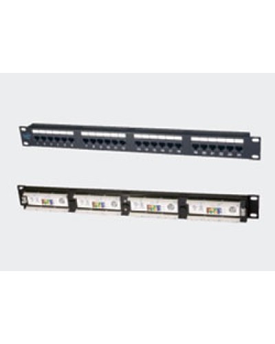 Патч-панель 19, 1U, 24xRJ45 категория 5е Eurolan (27B-U5-24BL) в Красногорске Патч панель Pintop.ru