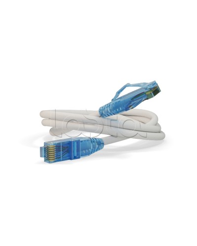 Патч-корд Hyperline PC-LPM-UTP-RJ45-RJ45-C6-3M-LSZH-WH в Красногорске Патчкорды (медные) Pintop.ru