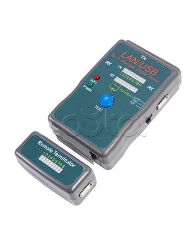Тестер кабеля универсальный RJ-45+USB (HY-251454CT) REXANT 12-1011 в Красногорске Тестеры для систем видеонаблюдения Pintop.ru