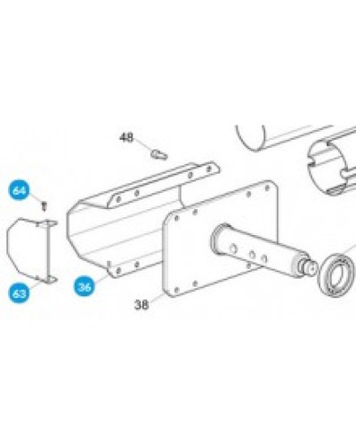 Крышка блока управления ZL37 Came 319148 в Красногорске Запчасти для шлагбаумов и автоматики Pintop.ru