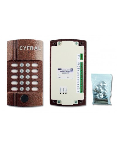 Блок вызова видеодомофона на 10 абонентов Цифрал M-10M/PVC в Красногорске Блоки вызова многоабонентные Pintop.ru