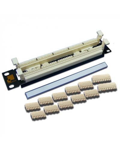 50-парный 110 кросс 10 1U, блоки в комплекте LANMASTER (LAN-RS110-50FT/10) в Красногорске Патч-панели Pintop.ru