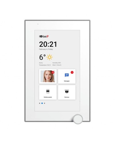 IP-видеодомофон BAS-IP AZ-07L WHITE в Красногорске Абонентские IP устройства Pintop.ru