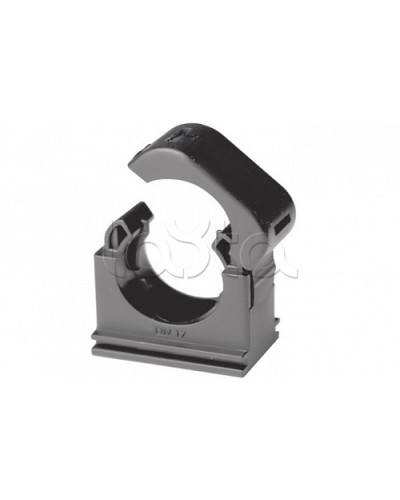 Держатель с крышкой DN 12 мм, полиамид, цвет чёрный DKC (PASW12N) в Красногорске Держатели, клипсы, скобы Pintop.ru