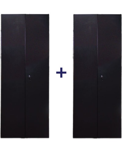 Комплект дверей 47U, 600 мм, черный, передняя - распашная металл, задняя - распашная металлTWT TWT-CBB-DR47-6x-S-M1 в Красногорске Аксессуары для стоек и шкафов Pintop.ru