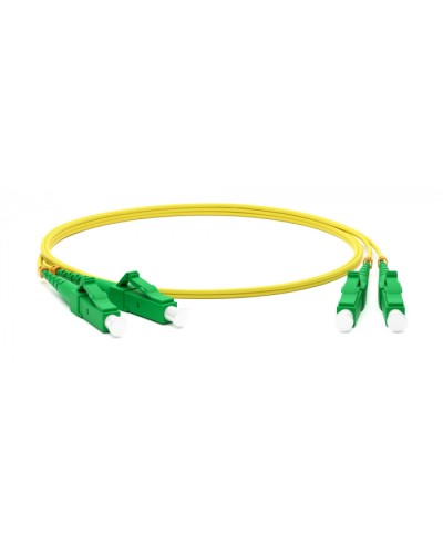 Патч-корд волоконно-оптический одномодовый SM 9/125 (OS2), LC/APC-LC/APC, duplex, LSZH, 5 м Hyperline FC-D2-9-LC/AR-LC/AR-H-5M-LSZH-YL в Красногорске Патч-корды оптические Pintop.ru