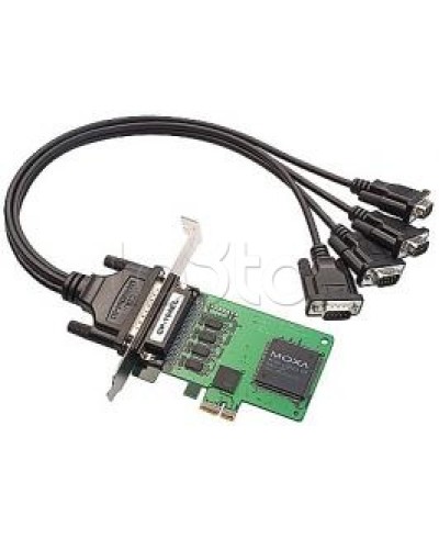 Плата 4-портовая RS-232 для шины PCI Express Moxa CP-104EL-A-DB9M в Красногорске Сетевые карты Pintop.ru
