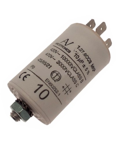 Конденсатор 10 мкФ со сдвоенными выводами и болтом Came 119RIR294 в Красногорске Запчасти для шлагбаумов и автоматики Pintop.ru